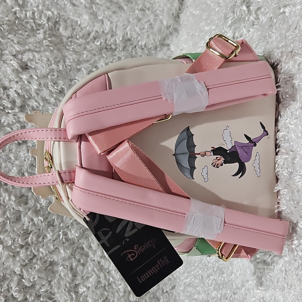 Loungefly Aristocats Mansion Castle Mini Backpack and Wallet - Picture 8 of 16
